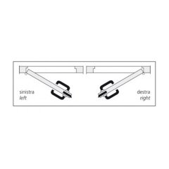 WC Kapı Kilidi Paslanmaz Çelik Sol 163x75x13mm