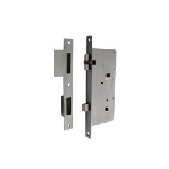 WC Kapı Kilidi Paslanmaz Çelik Sağ 163x75x13mm