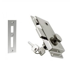 Kapı Kilidi Paslanmaz Çelik Sağ 138x58x15mm