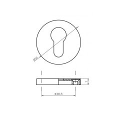 Barel Aynası Kromaj Ø50xh7mm