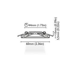 Tavan Aydınlatma LITE Orlando 60 Pas. Çelik 2700K Driver Entegre IP66