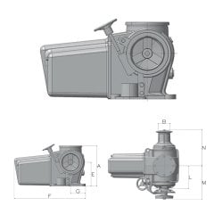 Super Ercole A Yatay Irgat 24V 3500W 16mm 1 Kav. 1 Fener Beyaz Alüminyum