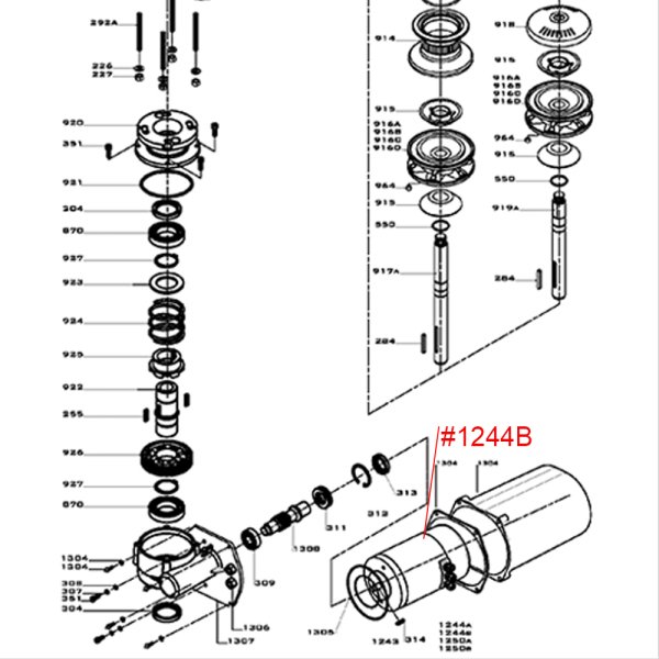 Irgat Motor X2 2011 #1244B 24V 1000W B14
