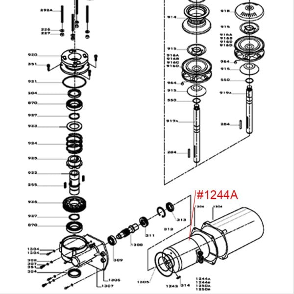 Irgat Motor X2 2011 #1244A 12V 1000W B14