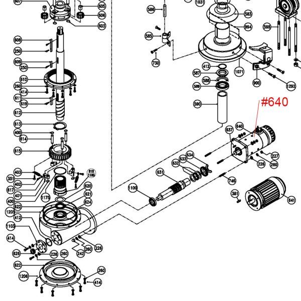 Irgat Motor Ercole Vertical #640 24V 3500W