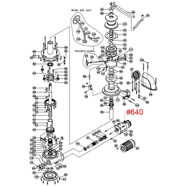 Irgat Motor Ercole Vertical #640 24V 3500W