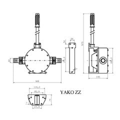 YAKO ZZ Diyaframlı El Pompası Ø32mm