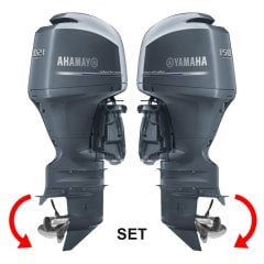 Yamaha F/FL150D ETL SET Marşlı 4T Enjektörlü Trimli Uzun Şaft Pas.Çelik Pervane