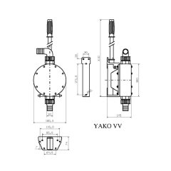YAKO VV Diyaframlı El Pompası Ø32mm