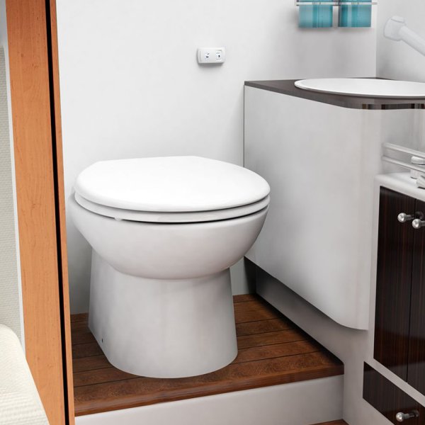 Sanimarin 32 Comfort Plus Alçak Taş Tuvalet 12V Pnomatik Kumanda Buton