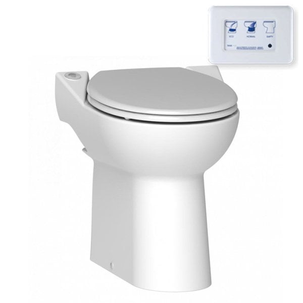 Sanimarin 43 Luxe Yüksek Taş Tuvalet 24V Üç Kademeli Dokunmatik Kumanda