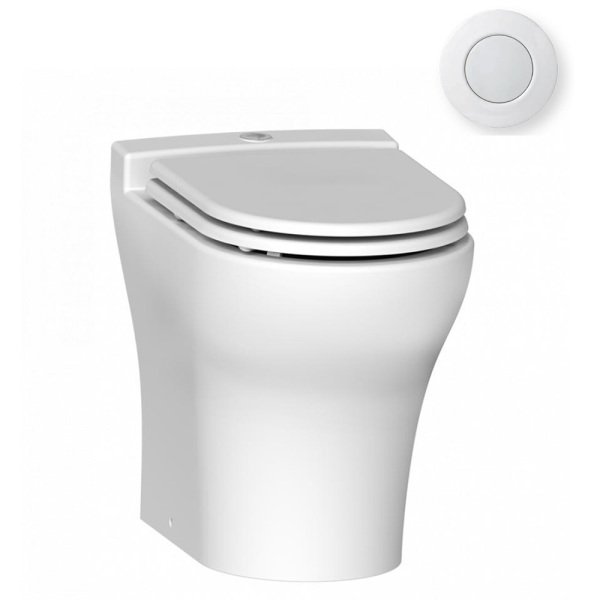 Sanimarin Exclusive Medium Comfort Plus Yüksek Taş Tuvalet 24V Pnomatik Kumanda Buton