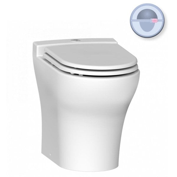 Sanimarin Exclusive Medium Comfort Luxe Yüksek Taş Tuvalet 24V Otomatik Çift Kademeli Buton