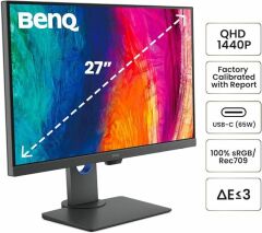 BENQ PD2705Q 27 IPS 2K %100 sRGB HDR USB-C ile CAD/CAM DualView Tasarım Monitörü