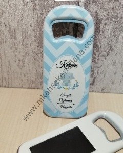 Mavi Çizgili Filli Uzun Açacak Magnet