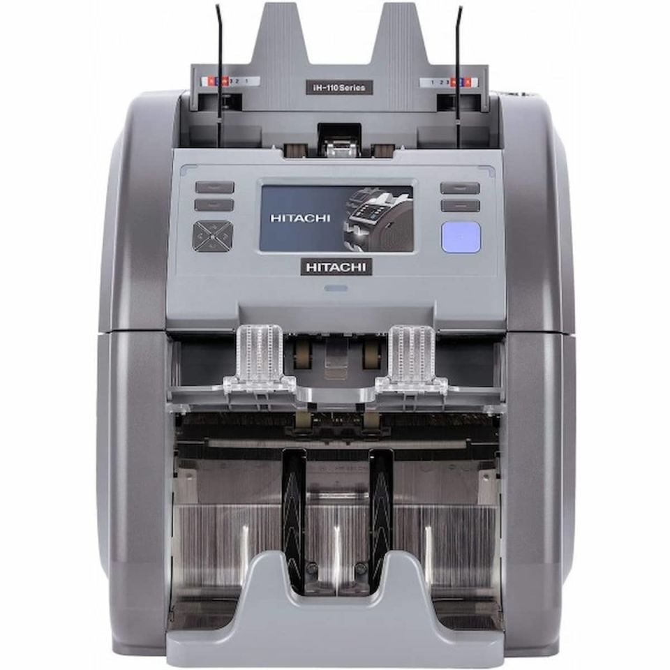 Hitachi IH-110F Para Sayma Makinesi | Full Fitness, Çift Katlı, Sahte Kontrollü