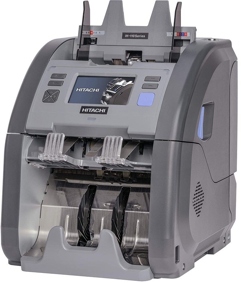 Hitachi IH-110 Para Sayma Makinesi | Çift CIS’lı, Sahte Kontrollü, Karışık Sayım Özellikli