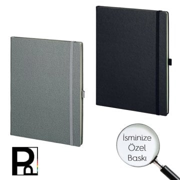 PULKO Notebook Not Defteri, (19x25cm), Termo Deri, 192 Sayfa, Düz, 001