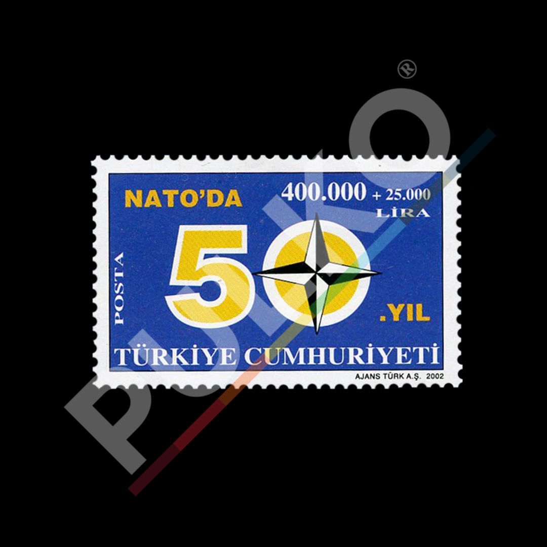 NATO'nun 50. Yılı (18 Şubat 2002) - Türkiye Cumhuriyeti Pul Koleksiyonu