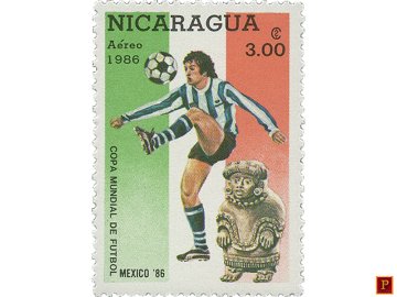 PULKO HistorY 1970 Nikaragua - 1986 Mart 20 - Spor (Futbol) Temalı Pul Koleksiyonu