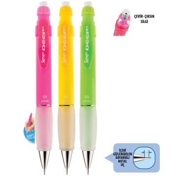 SERVE Deep NEON Mekanik Kurşun Kalem 0.5 mm (Uçlu Kalem),