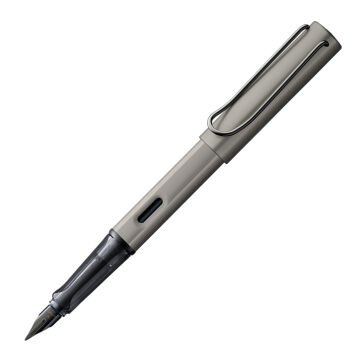 Lamy Lx Dolma Kalem, Alüminyum Gövde, Rutenyum Kaplama Metal Klips, Kapak-Kalem Tabanı Rutenyum Kaplama, Parlak Siyah Uçlu, Rutenyum,