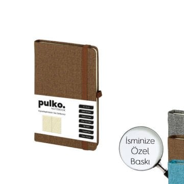PULKO Notebook Not Defteri, (9x14cm), Desenli Sert Kapak, 192 Sayfa, Çizgili, 035,