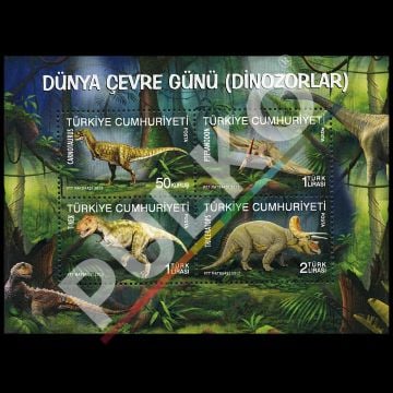 Dünya Çevre Günü (Dinazorlar) (5 Haziran 2012) - Türkiye Cumhuriyeti Pul Koleksiyonu