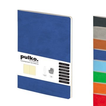 PULKO Notebook Not Defteri, (20x28cm), Terzi Dikiş, Termo Deri Kapak, 96 Sayfa, Krem Kağıt, Düz, 033,