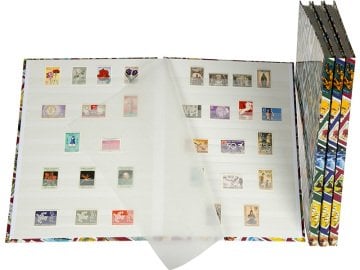 灯塔邮票图书HOBBY W16，A4 +，8分叶，16页，白底