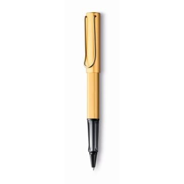 Lamy Lx Roller Kalem, Alüminyum Gövde, Gold Kaplama Metal Klips, Kapak-Kalem Tabanı Rutenyum Kaplama, Gold