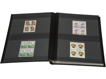 PULKO history 4'lü 1970 Stamp Book A4 + Block Size, Black Floor, Soft Cover,
