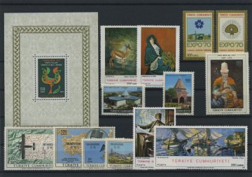 histoire Pulko de la République de Turquie Stamp Collection 1970 - 1970 Set