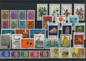 histoire Pulko de la République de Turquie Stamp Collection 1970 - 1979 Set