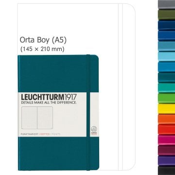 Leuchtturm1917 Notebook Medium (A5), Hard Cover, 249 numbered pages,