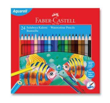 Faber Castell Aquarell Boya Kalemi, 24 Renk(Karton Kutu)