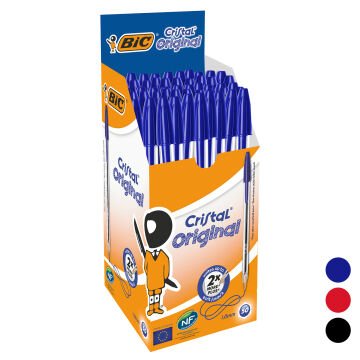 Bic Cristal Medium Tükenmez Kalem, 50'li Kutu,