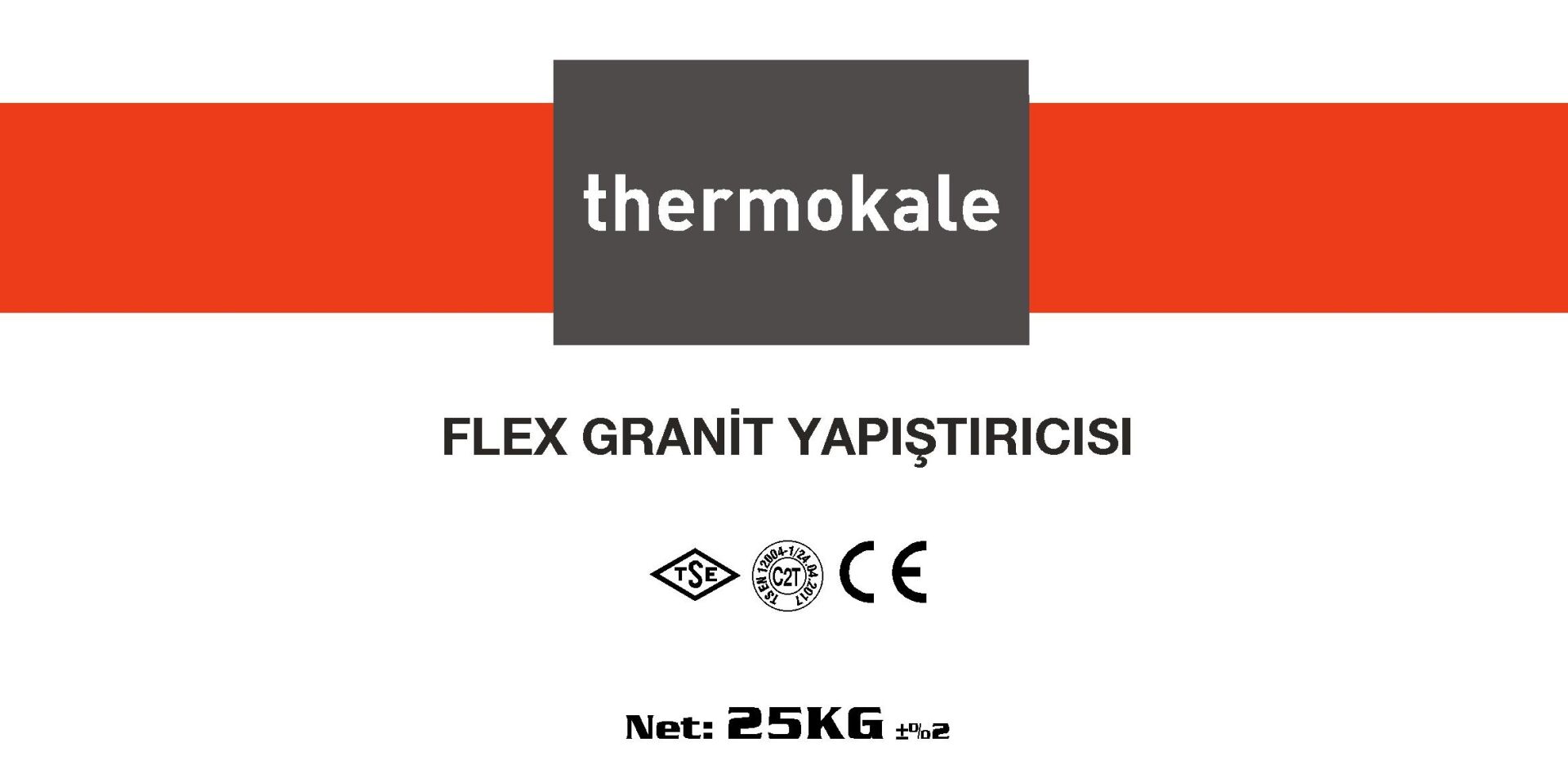 Thermokale Flex Granit Yapıştırma Harcı(GRİ) 25 Kg