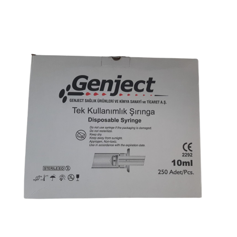 Genject 10 cc Steril Enjektör 250'li