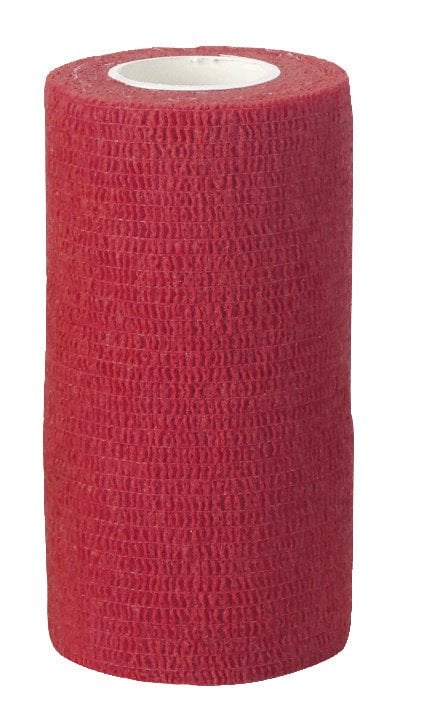 Kerbl Kırmızı Yapışkanlı Bandaj 10 cm x 4.5 m