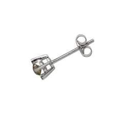 0,13 Karat Brown Pırlanta Erkek Küpesi 14 Ayar