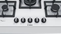 Bosch PPQ7A2B20 Wok Gözlü Beyaz Cam Ankastre Ocak