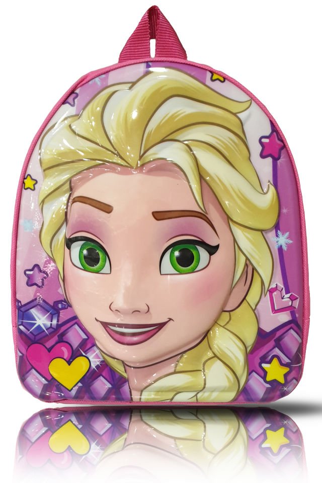 Figürlü Elsa 3D Kabartmalı Çocuk Sırt Çanta