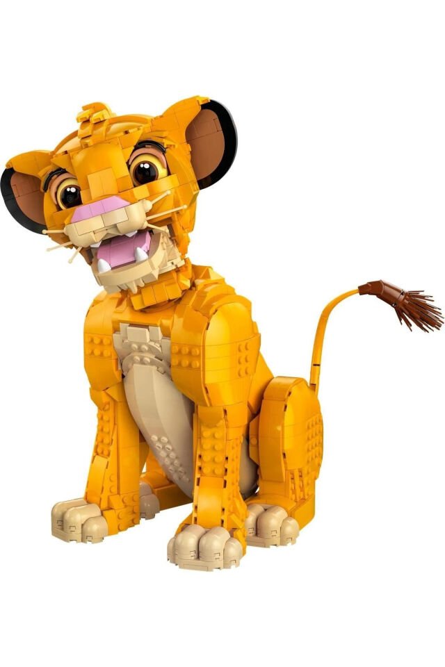 Genç Aslan Kral Simba Lego 3D Yapboz Puzzle Yetişkinler için Yapım Seti (1445 Parça)