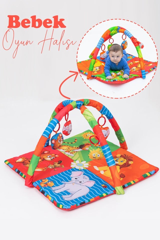 Katlanabilir Çocuk Oyun Matı Bebek ve Okul Öncesi Oyuncakları Taşınabilir Oyun Halısı