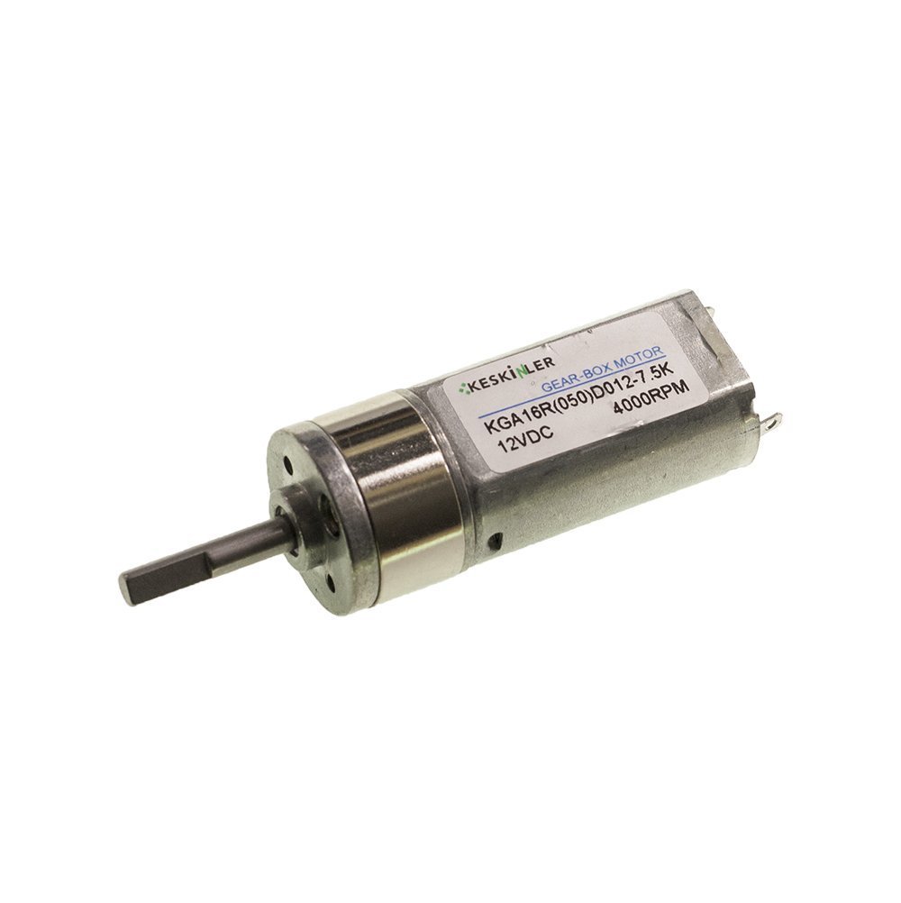 12V 4000Rpm 16mm Redüktörlü Dc Motor - Çizgi İzleyen Robot