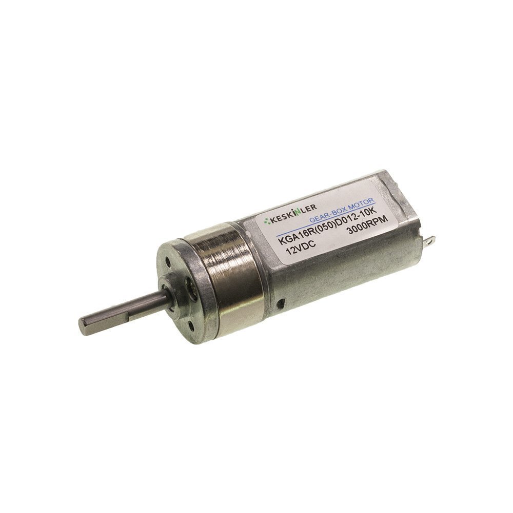 12V 3000Rpm 16mm Redüktörlü Dc Motor - Çizgi İzleyen Robot