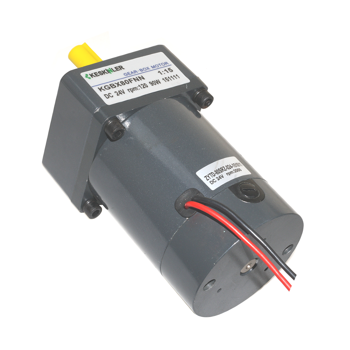 KGB-80 24V 120Rpm Redüktörlü DC Motor