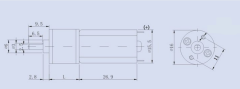 KGA-16 12V 500Rpm Redüktörlü Dc Motor