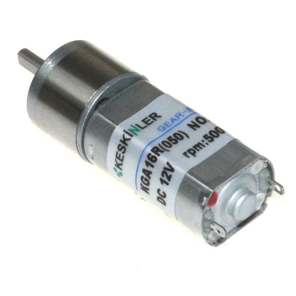 KGA-16 12V 500Rpm Redüktörlü Dc Motor